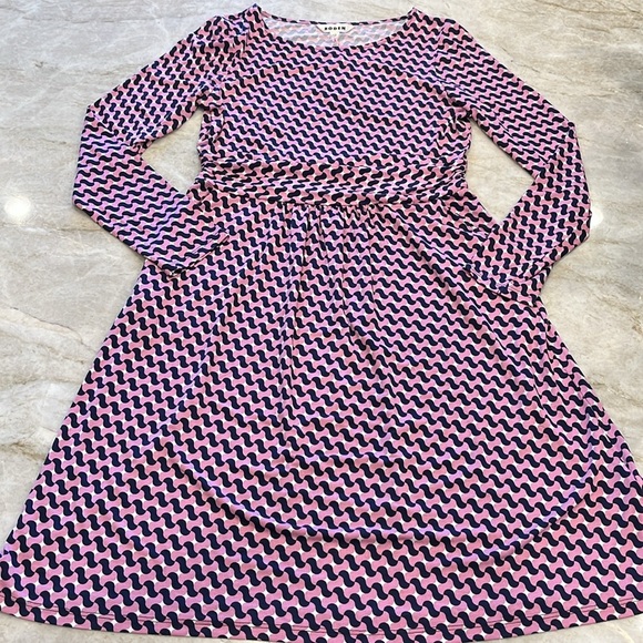 NEW Boden | Amelie Long Sleeve Dress | Sherbert Terrace Swirl | 8R | NWT - Picture 6 of 16